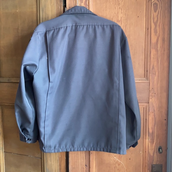 Vintage Exxon gas station attendant jacket. Rare item. Classic blue/gray. - Picture 3 of 10